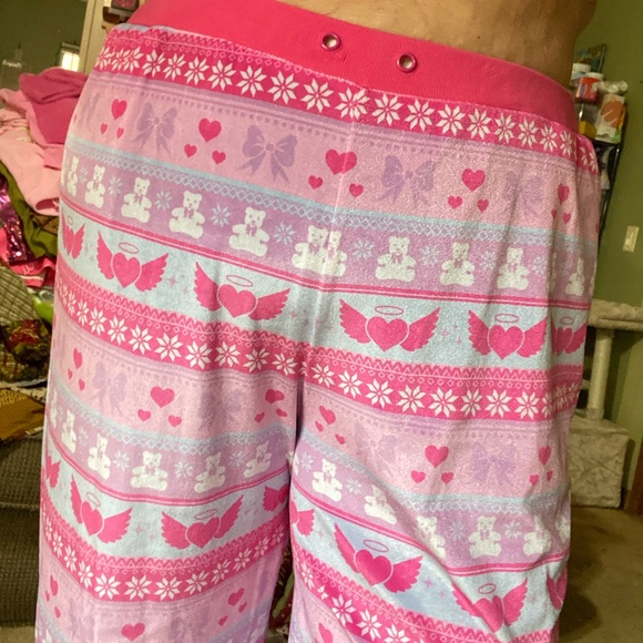 Sugar thrillz pink winter velour pants - Picture 2 of 3